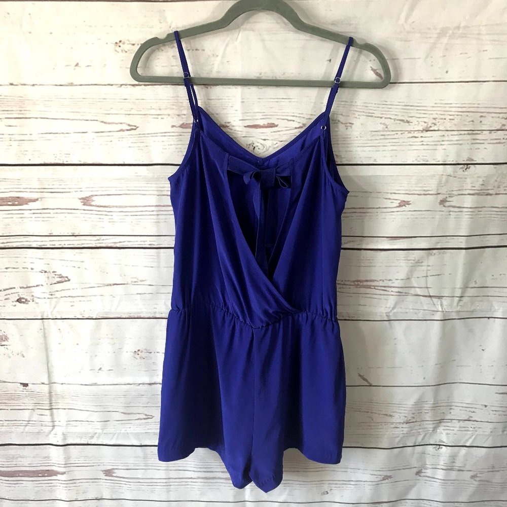 Parker NY Women's Blue Edie Romper NWT - Picture 4 of 11